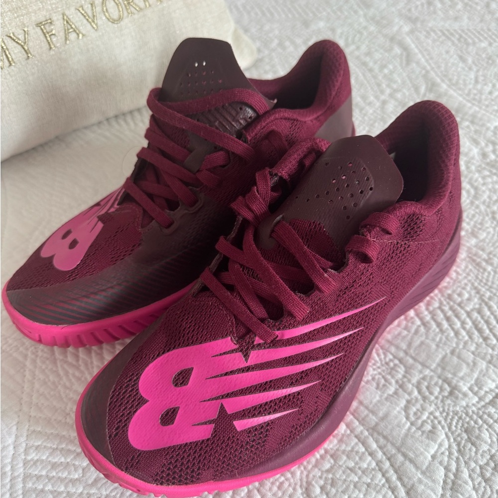 New Balance Women's Maroon and Pink Athletic Shoes